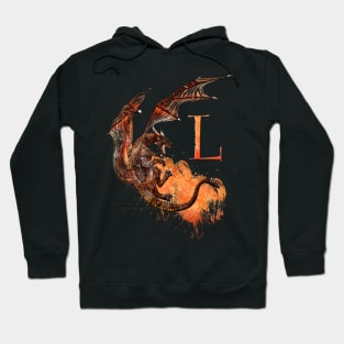 Drachen Buchstabe L Hoodie